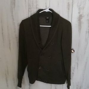 Men's XS patch elbow cardigan